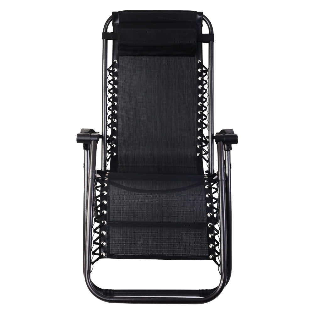 NNEDSZ Outdoor Portable Recliner - Black